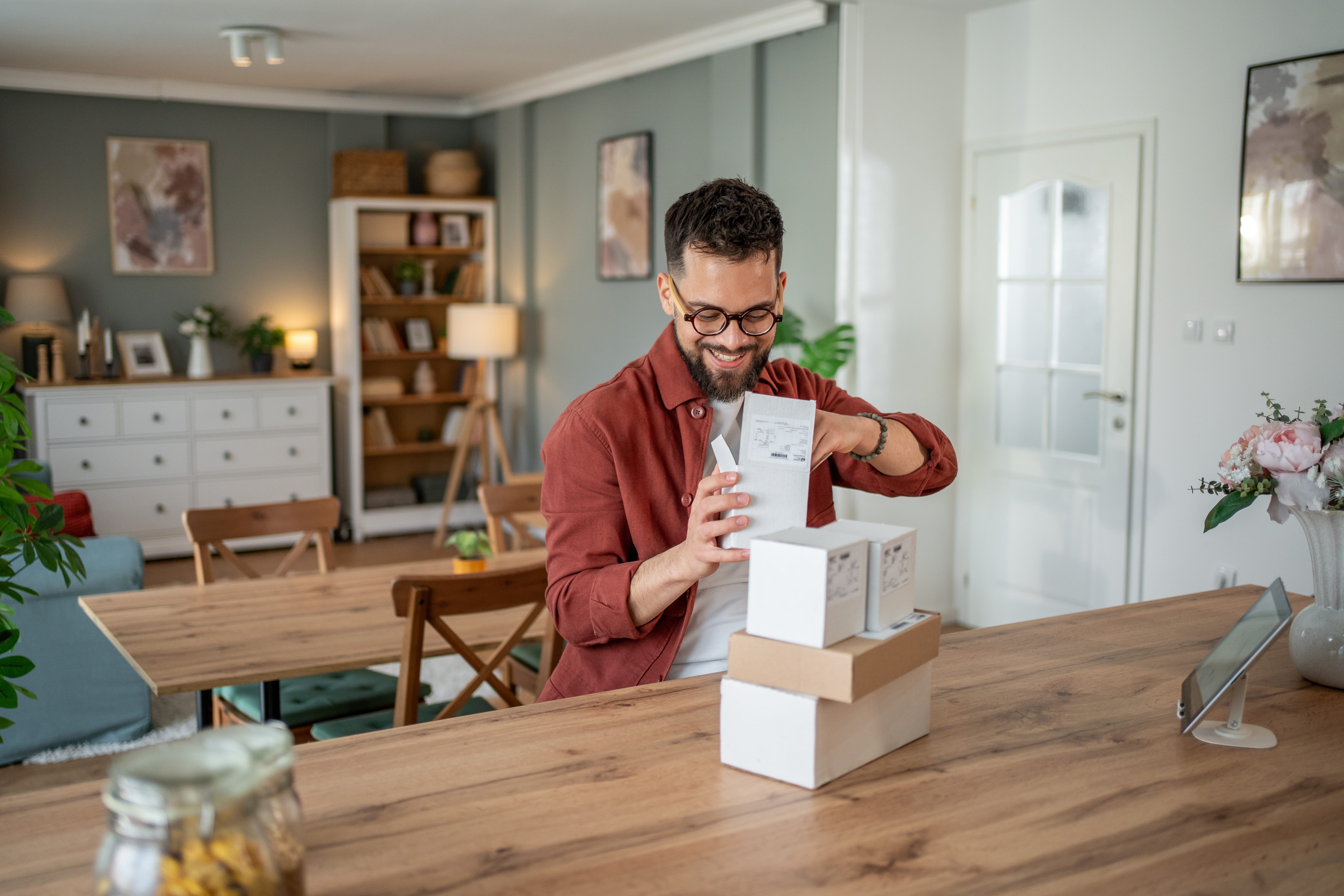 Customers’-- orders being prepared for shipment